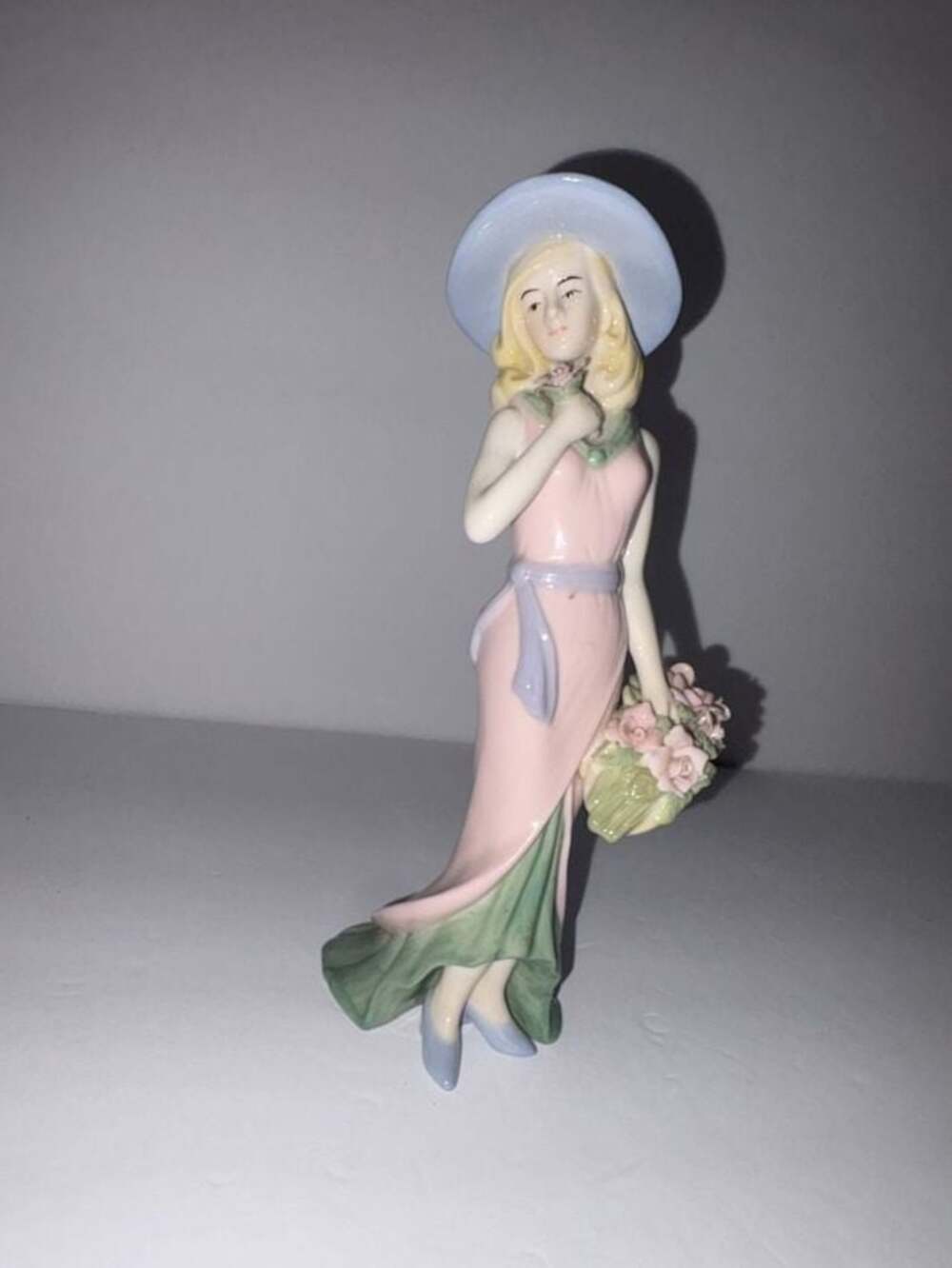 House of Lloyd Gathering Flowers Porcelain Lady Figurine